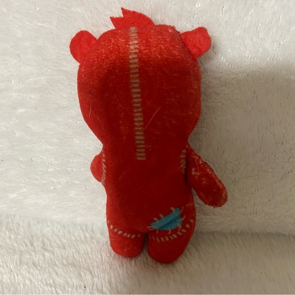 Cocomelon Boba Bear Replaceement Red bear blue patch plush mini 4 inches - Picture 3 of 3